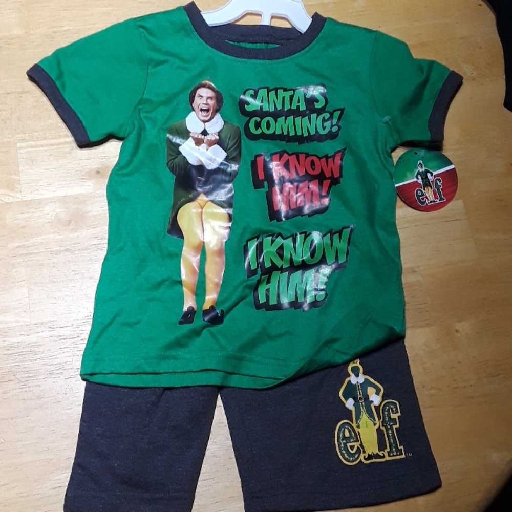 Elf Buddy Boy's Shorts Set New